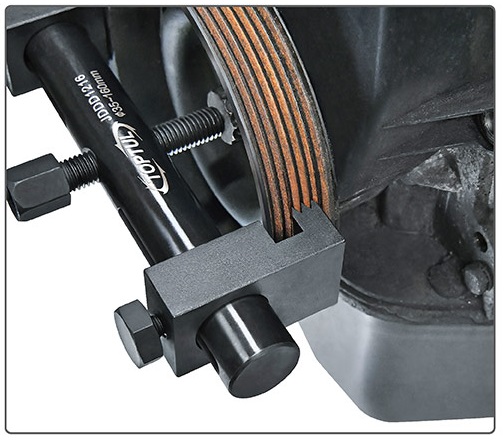 Extractor pentru roti de antrenare TOPTUL JDDD1216, deschidere maxima 35-160 mm, adancime prindere 27.5 mm, antrenor cheie 17 mm
