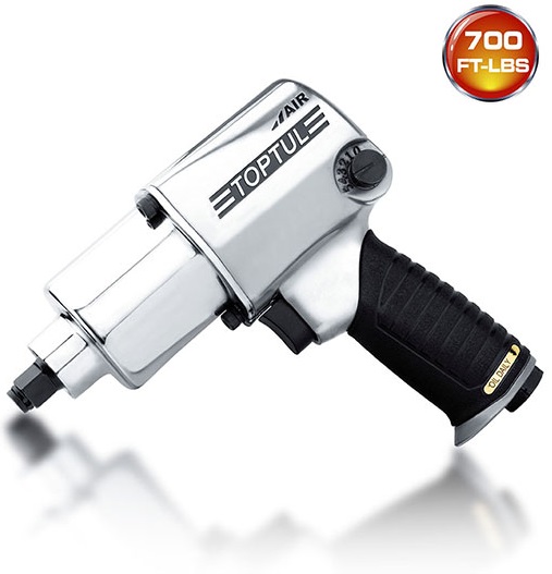 Pistol pneumatic TOPTUL KAAA1660, prindere patrat 1/2 inch, cuplu maxim 949 Nm, 6500 rpm, 6.2 bar, cuplu aer 1/4 inch