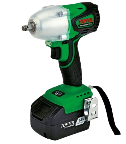 Masina de insurubat cu impact cu acumulator TOPTUL KPA1237E, cuplu maxim 366 Nm, 2760 rpm, 3500 bpm, 1 x acumulator Li-Ion 18V
