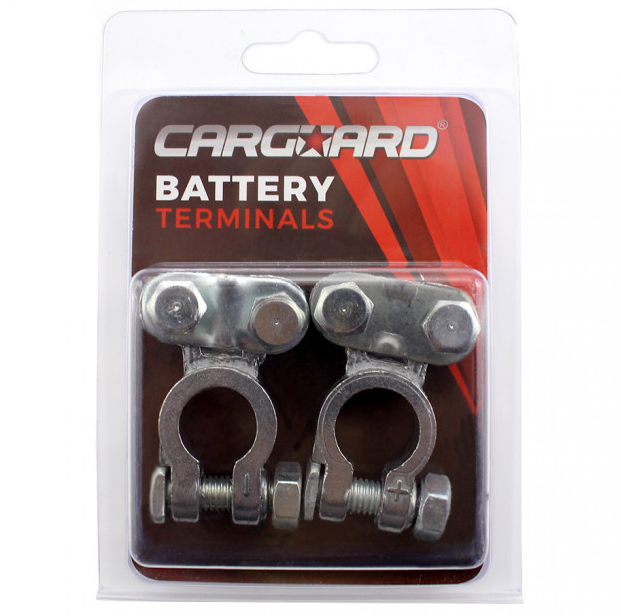 Set 2 borne baterie auto CARGUARD BBA001, pozitiv + negativ, din aluminiu, 106 grame