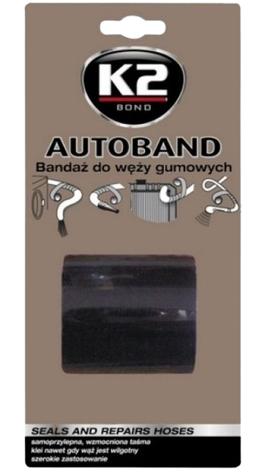 Banda pentru reparatii furtune, conducte si tevi K2 AUTOBAND B3000, 5 cm x 3 m
