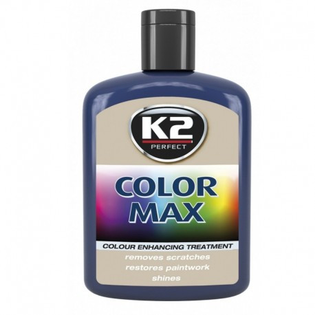 Pasta de lustruit si ceruit K2 COLOR MAX K020, 200 ml, culoare albastru inchis
