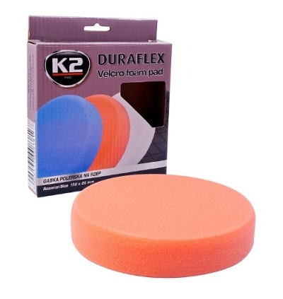 Disc velcro pentru slefuire K2 DURAFLEX L612, turatie maxima 2500 rpm, portocaliu