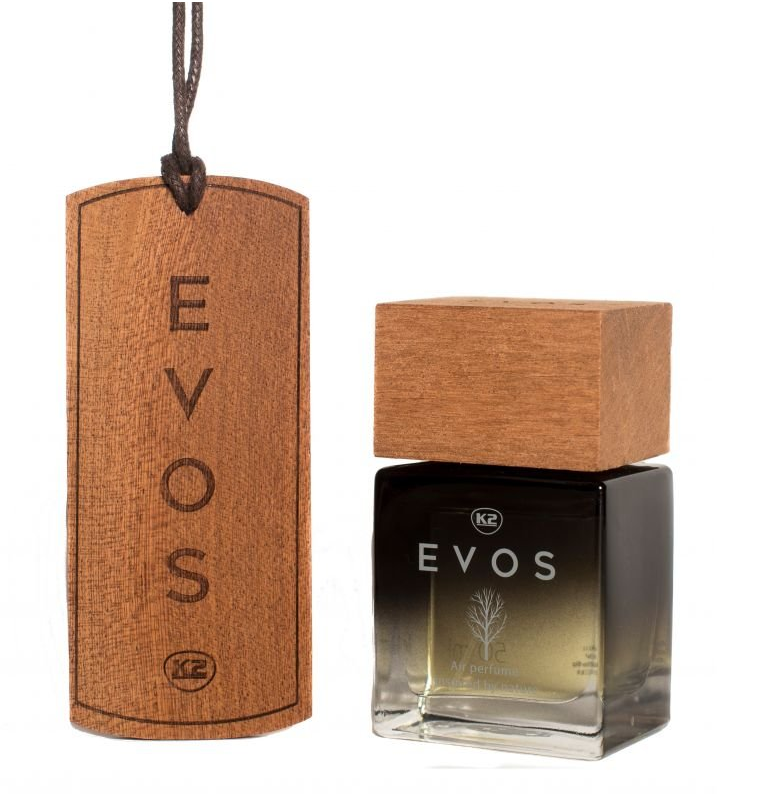 Odorizant auto premium K2 EVOS SPARTA V051, apa de parfum, 50 ml, aroma natura