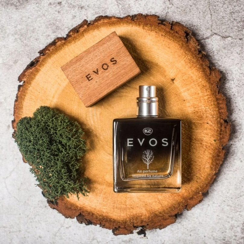 Odorizant auto premium K2 EVOS UNICORN V053, apa de parfum, 50 ml, aroma natura