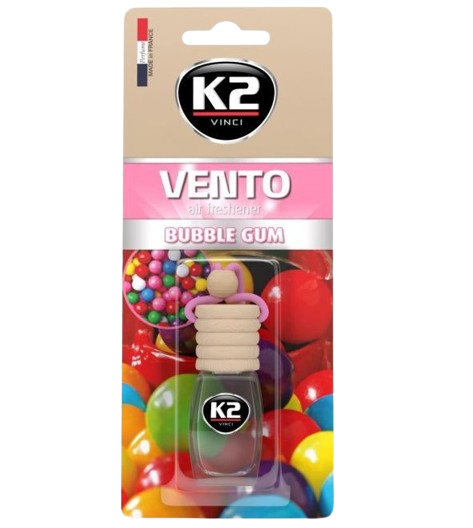 Odorizant auto K2 VENTO V449P, sticluta, parfum Bubble Gum, 8 ml