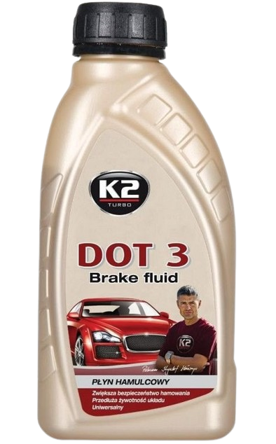Lichid de frana K2 DOT 3 Brake Fluid T103, 500 ml, complet sintetic
