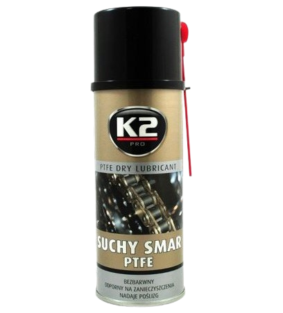 Spray lubrifiant uscat cu teflon K2 TEFLON DRY LUBRICANT W120, 400 ml
