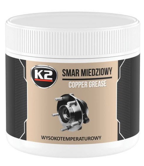 Vaselina cu cupru K2 COPPER GREASE W123, 500 grame, temperatura maxima 1100 Celsius