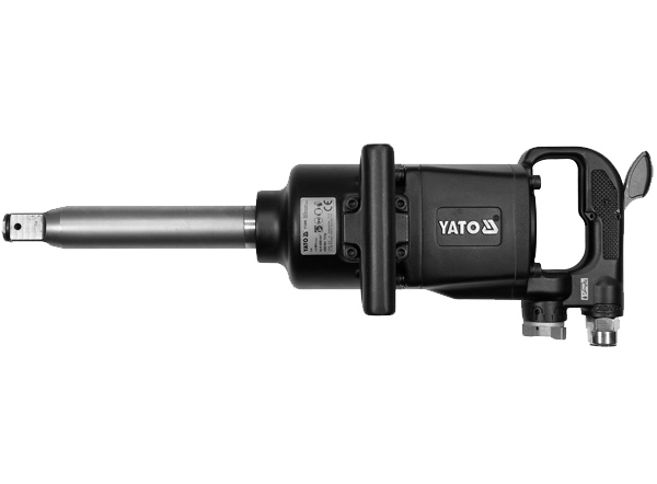 Cheie pneumatica YATO YT-0960, cuplu maxim 2600 Nm, 4000 rpm, presiune max 10 bar, debit aer 560 l/min, antrenor patrat 1 inch