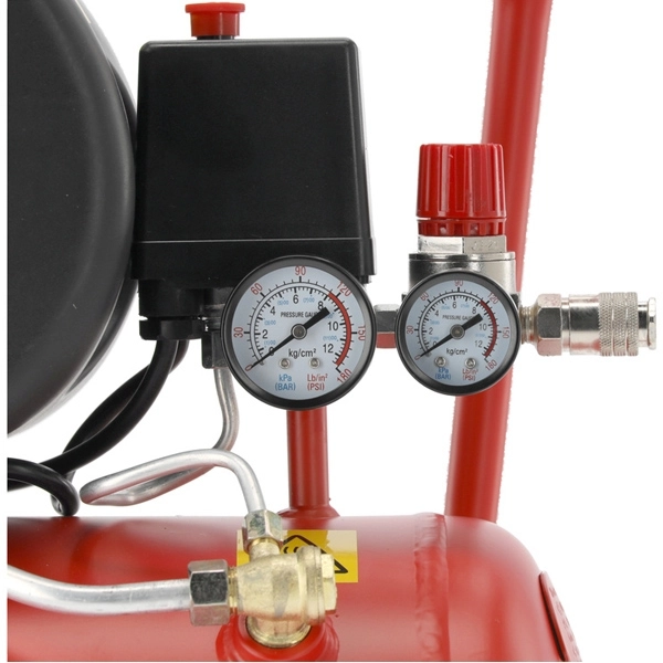 Compresor de aer YATO YT-23300, 1500 W, debit 200 l/min, 8 bar, 2850 rpm, butelie 24 litri, cu ulei