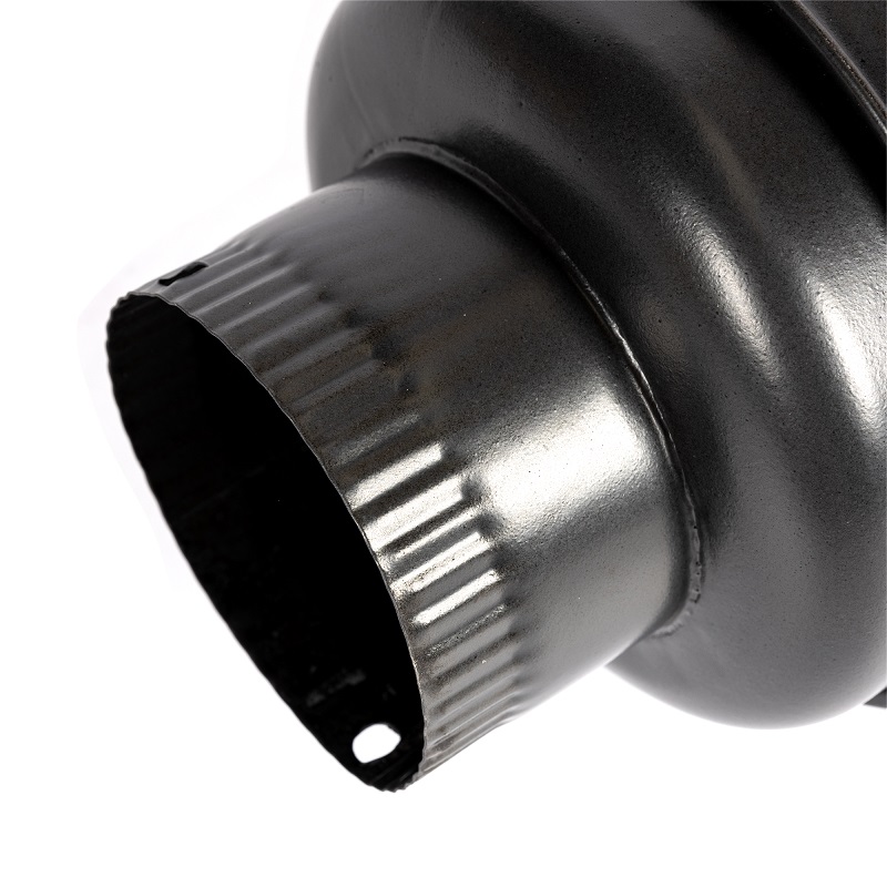 Burlan recuperator caldura MICUL FERMIER MF-EI1016-G01, rotund, diametru 120 mm, gri mat