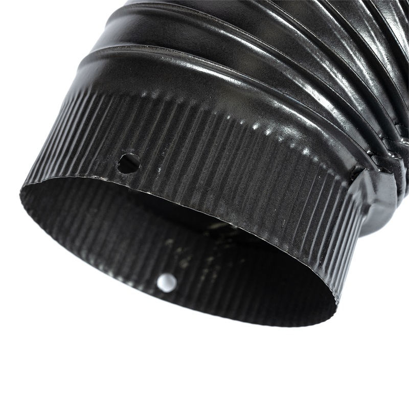 Cot pentru soba pe lemne MICUL FERMIER MF-EI1028-G01, 90 grade, diametru 150 mm, gri mat