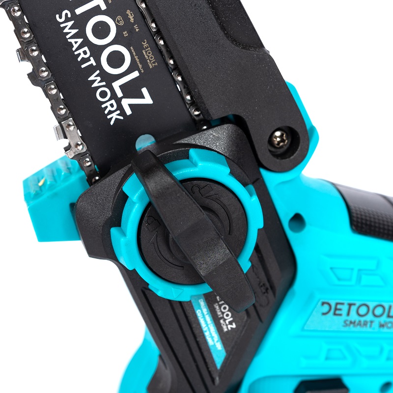 Mini drujba pe acumulator DETOOLZ DZ-DA1002-S001-G01, dreapta, 20V, 4500 rpm, 5.6 m/s, Li-ion, fara acumulator, fara incarcator