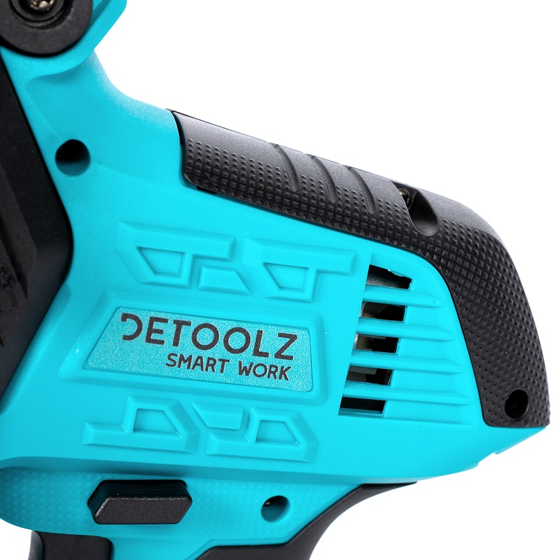 Mini drujba pe acumulator DETOOLZ DZ-DA1002-S001-G01, dreapta, 20V, 4500 rpm, 5.6 m/s, Li-ion, fara acumulator, fara incarcator