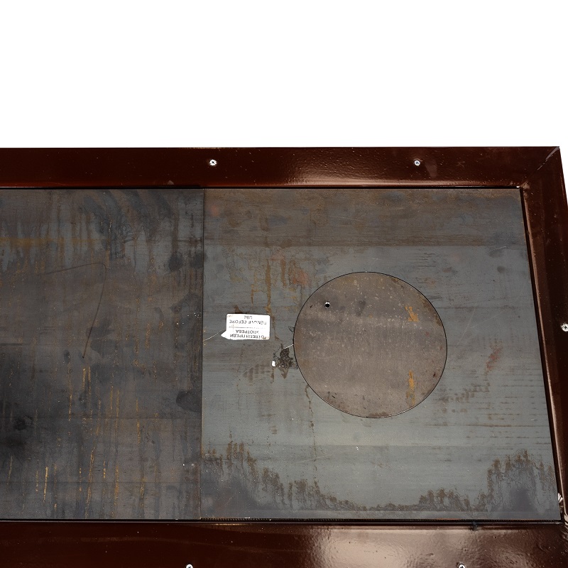 Soba pe lemne MICUL FERMIER Grand Fantazia MF-EI1005-G01, 9 kW, cos stanga, 890 x 510 x 750 mm, racord 120 mm, din otel, maro
