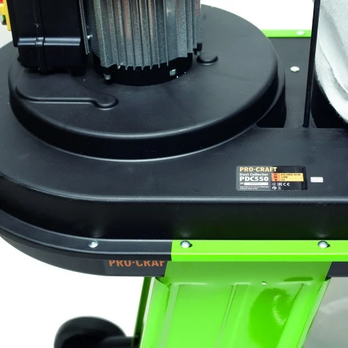 Colector de praf PROCRAFT PDC550 14613, 550 W, 2850 rpm, flux aer 1150 mc/h, volum sac 75 litri