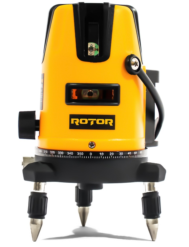 Nivela laser ROTOR RLE-3D 14623, 3 linii, precizie 2 mm/5m, distanta maxima 40 m, timp de nivelare 5s, fara stativ