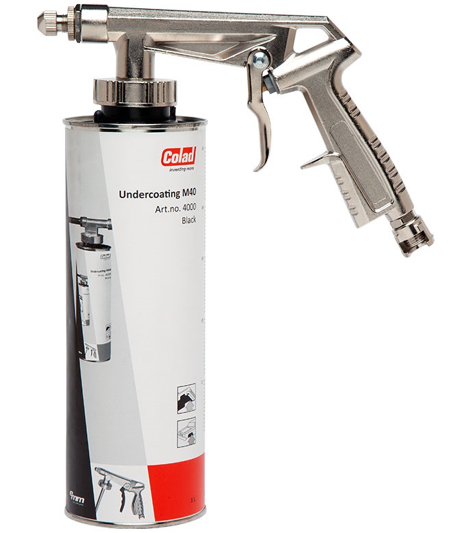 Pistol pentru aplicare antifon COLAD 90672674, presiune de lucru 2-8 bar, duza reglabila 0 - 5 mm, din aluminiu