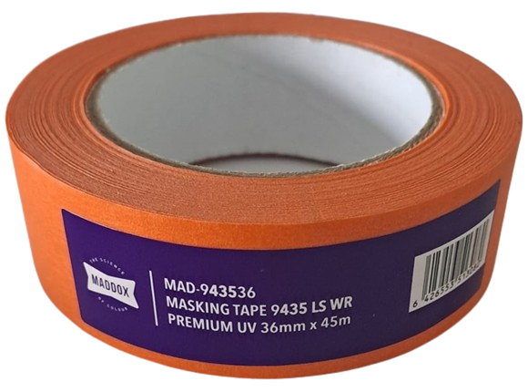 Banda de mascare MADDOX 9435 LS WR Premium UV Masking Tape MAD-943536, 36 mm x 45 metri
