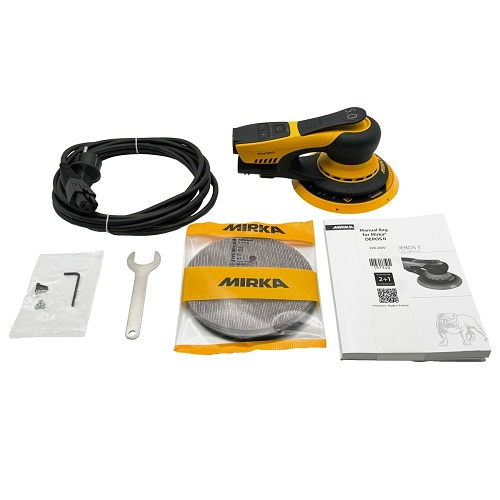 Masina de slefuit rotativa MIRKA DEROS II 650CV, 350 W, excentric 5 mm, diametru disc 150 mm, 4000-10000 rpm