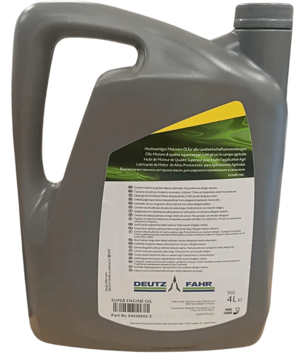 Ulei motor DEUTZ FAHR SUPER ENGINE OIL 15W40, volum 4 litri, mineral