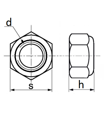 Set 13 piulite cu interior plastic RESTAGRAF 220829, M8 x 1.25 mm, DIN 982, din otel Class 8