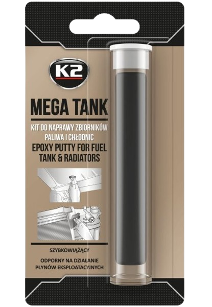 Adeziv tip plastelina K2 Mega Tank B167, pentru reparatii rezervoare auto, 28 grame