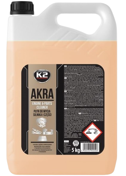 Solutie pentru curatat motoare K2 AKRA Engine and Parts Cleaner K175, biodegradabil, 5 litri
