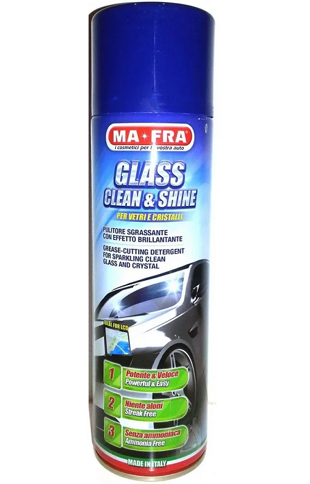 Spuma pentru curatare geamuri MA-FRA Glass Clean and Shine H0298, 500 ml