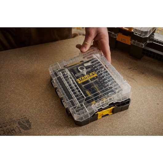 Set 48 chei tubulare STANLEY FatMax M PRO-STACK 9-81-010, cutie depozitare
