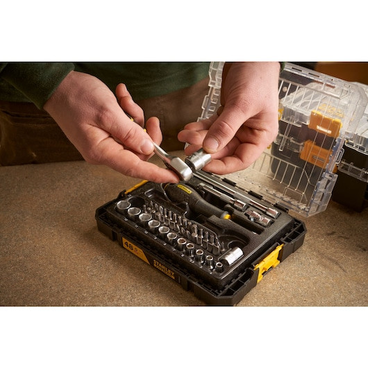 Set 48 chei tubulare STANLEY FatMax M PRO-STACK 9-81-010, cutie depozitare