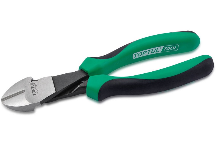 Cleste pentru taiat cu margine inclinata TOPTUL DEBC2207B, dimensiuni 7 inch/ 177.8 mm, capacitate taiere 3.8 mm, otel crom molibden