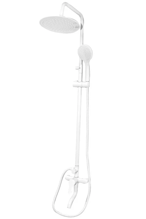 Coloana pentru dus PLAMIX RAIN-009-J White 14581, lungime 150 cm, din plastic, alb