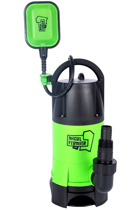 Pompa pentru apa murdara cu plutitor MICUL FERMIER MF-PS1004-S001-G01, 900W, debit 17200 l/h, inaltime pompare 8.5 m, din plastic
