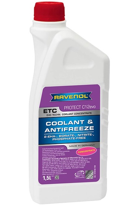 Antigel concentrat RAVENOL ETC Protect C12evo 1410165-150, volum 1.5 litri
