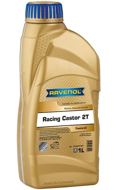 Ulei motor 2 timpi RAVENOL Racing Castor 2T 1144101-001, volum 1 litru, sintetic