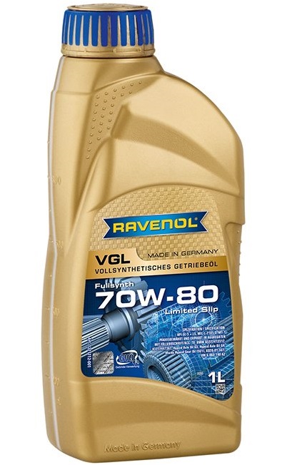 Ulei transmisie manuala si axa transmisie RAVENOL VGL 70W80 1221112-001, volum 1 litru, full sintetic