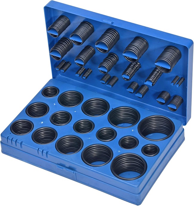 Set 419 garnituri o-ring din cauciuc SW-STAHL S8045, 32 dimensiuni diferite, temperatura maxima 160 Celsius, cutie depozitare