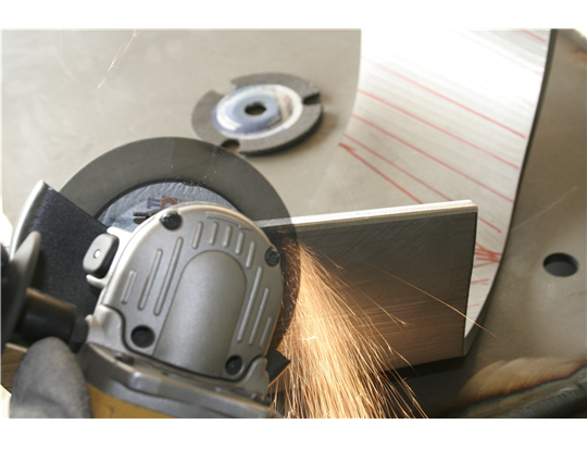 Disc pentru polizare FOERCH Cool Vision 5809 125 40, 125 x 4 x 22.23 mm, cu 3 fante, pentru inox/otel
