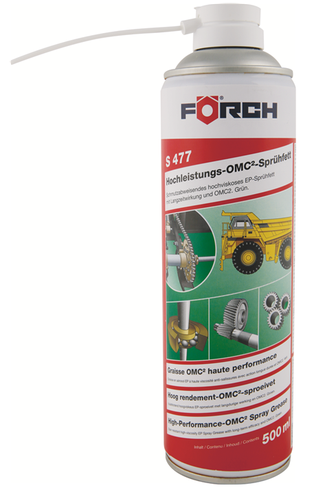 Spray vaselina superioara FOERCH Hochleistungs-OMC2-Spruhfett S477, pulverizabila, verde, 500 ml