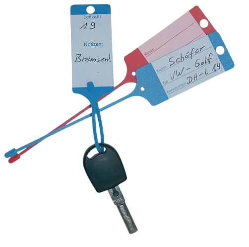 Breloc cu eticheta pentru chei auto BERNER 213203, din plastic, 210 x 35 mm, verde