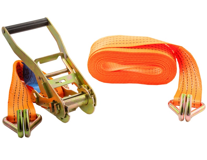 Chinga cu clichet pentru fixare marfa CARGUARD CFA002, capacitate fixare 5T, lungime 10 metri, latime banda 50 mm