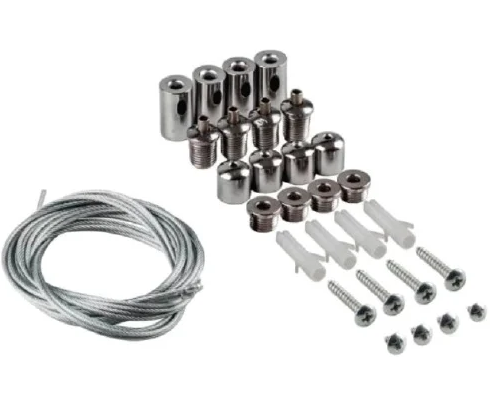Kit montare panouri LED suspendate VARGO V-111571, prindere pe suprafete de beton