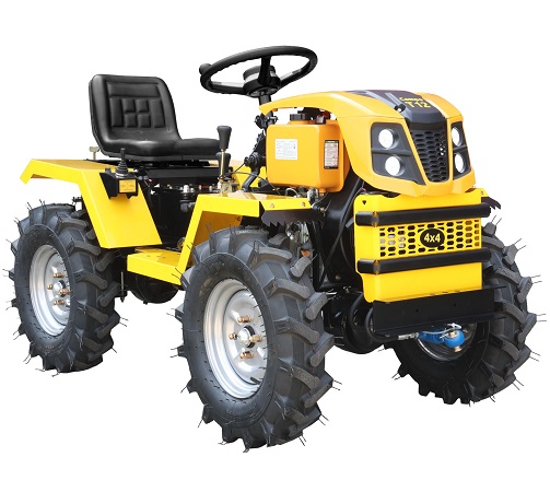 Minitractor articulat ProGARDEN Campo T12 G2 4560000079, 4x4, 12CP, 456CC, diesel, ridicare hidraulica fata-spate, roti 6.00-12