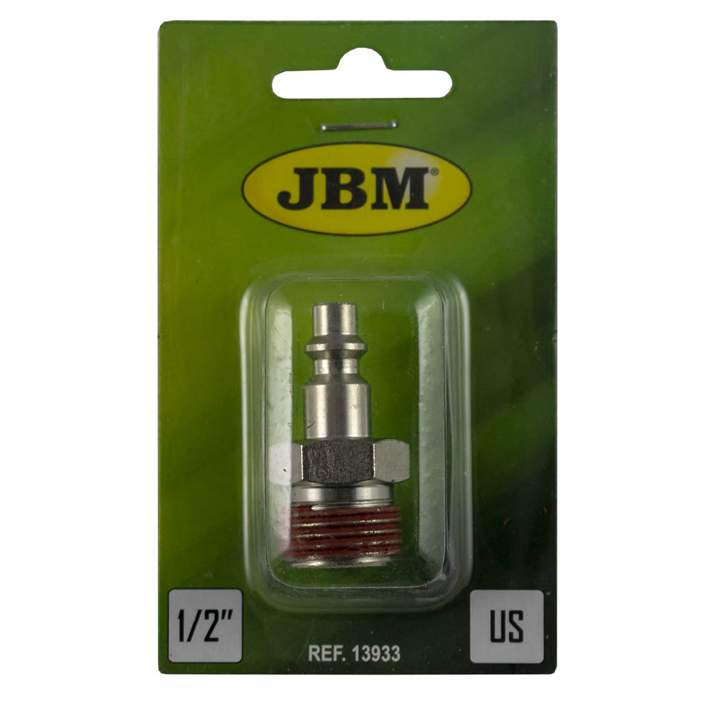 Cupla pentru aer comprimat JBM 13933, US, 5 mm, cu filet exterior, 1/2 inch