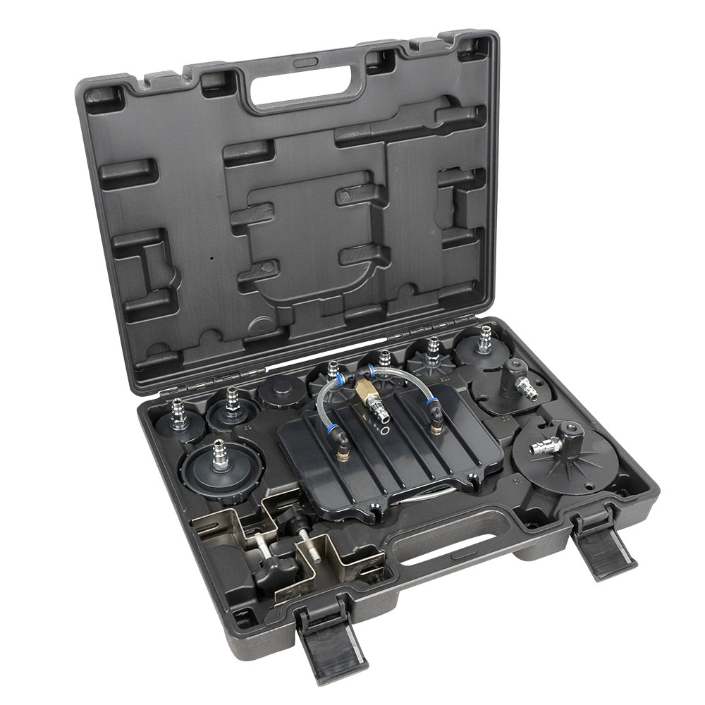 Set 9 adaptoare pentru aerisire sistem franare JBM 52328, pentru aparatul de aerisire frane JBM 52191, cutie depozitare
