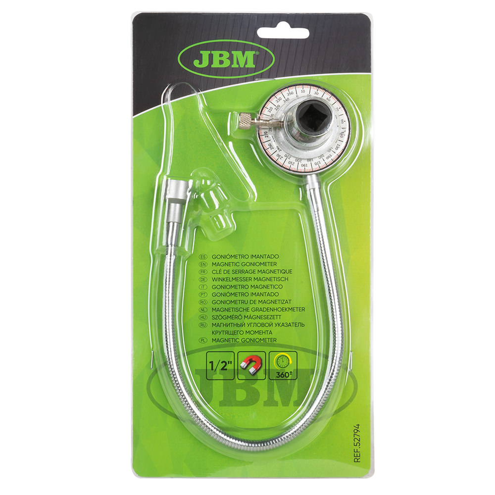Goniometru pentru calibrat strangere suruburi JBM 52794, antrenor 1/2 inch, magnetizat