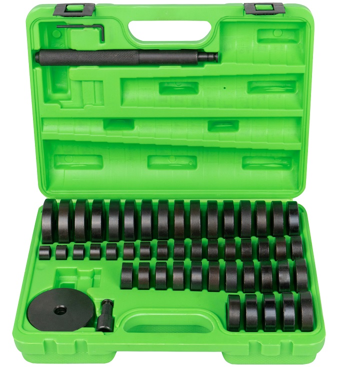 Set 52 piese pentru montaj rulmenti JBM 53058, lungime maxima 220 mm, cutie depozitare