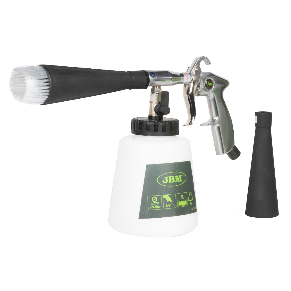 Pompa pneumatica pentru curatare piese auto JBM 53204, volum recipient 1000 ml, 6-9.2 BAR, cupla aer 1/4 inch
